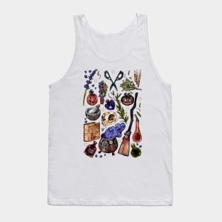 Kitchen Witch Black background Tank Top